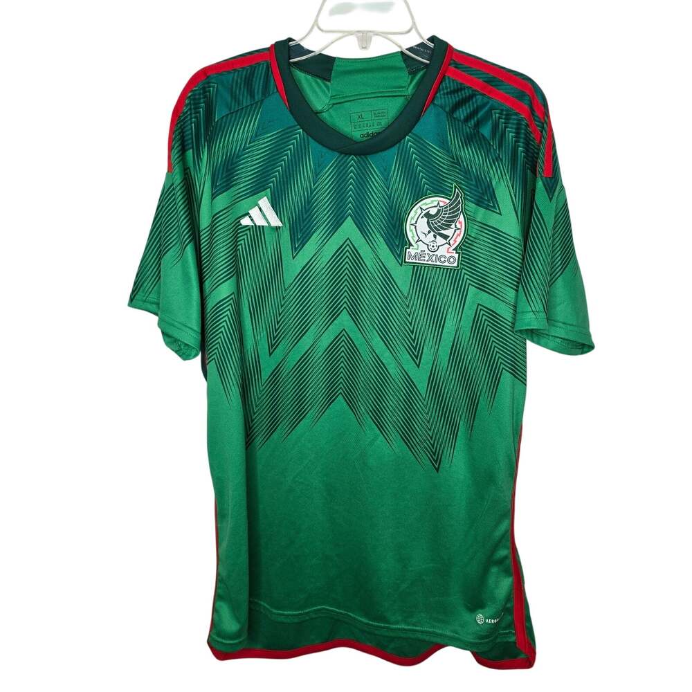 Adidas Mexico National Team Soccer Jersey XL Green Aeroready Football Shirt